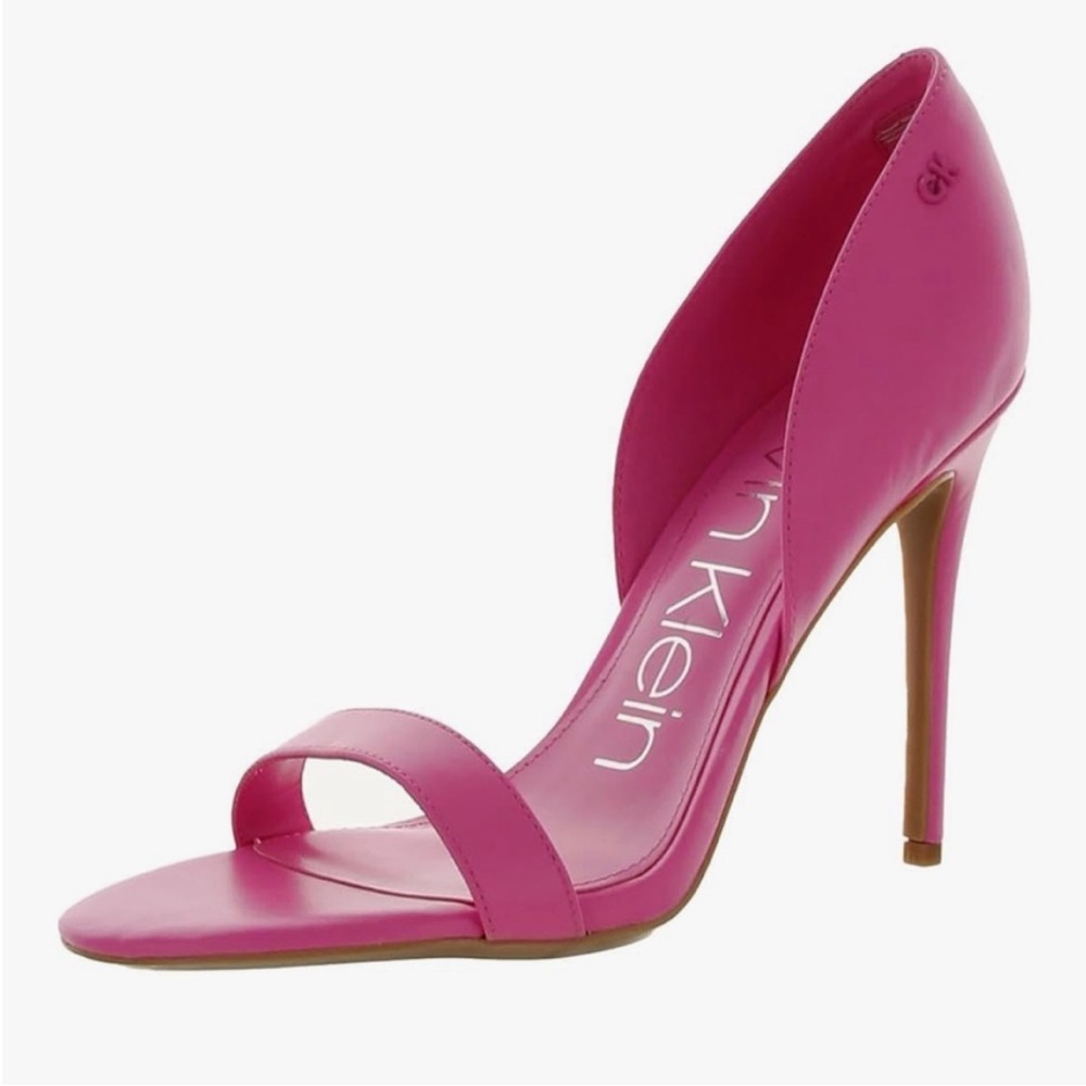 Calvin Klein Slip on Pink Stiletto Sandals Sz-6.5